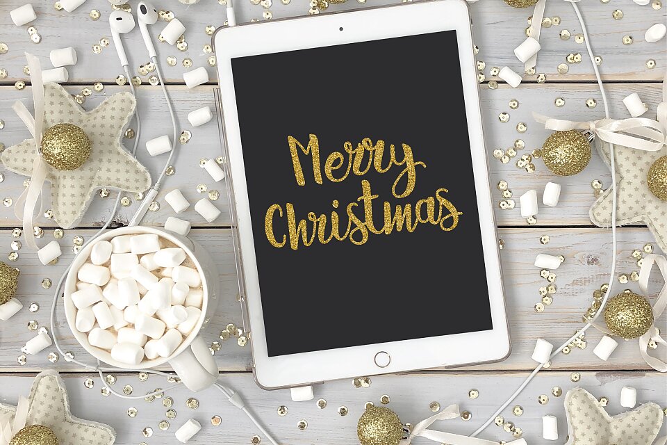 merry christmas ipad pro lettering rjzgh5z
